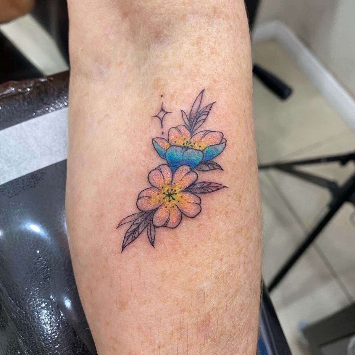 Tattoo uploaded by Stacie Mayer  Simple columbine flower tattoo by Nate  Espinoza flower floral columbine columbineflower NateEspinoza   Tattoodo